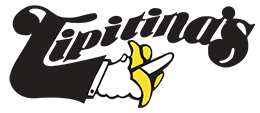 Tip's Logo VECTOR Black yellow white banana 250px (with stroke)